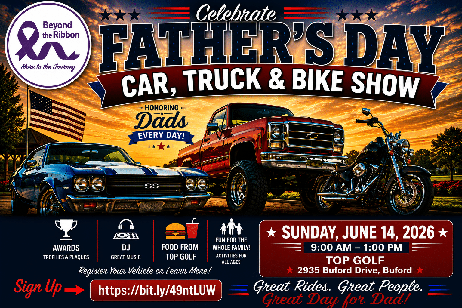 Celebrating Dad – Car, Truck and Bike Show