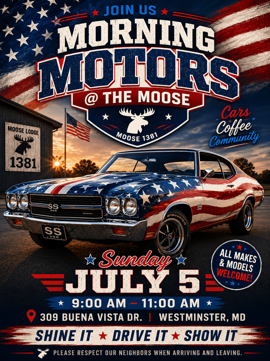 Morning Motors at the Moose