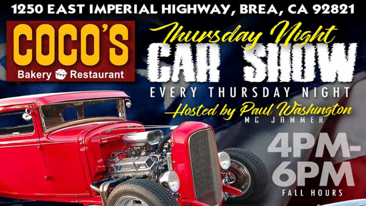 Thursday Night Car Show at Coco’s