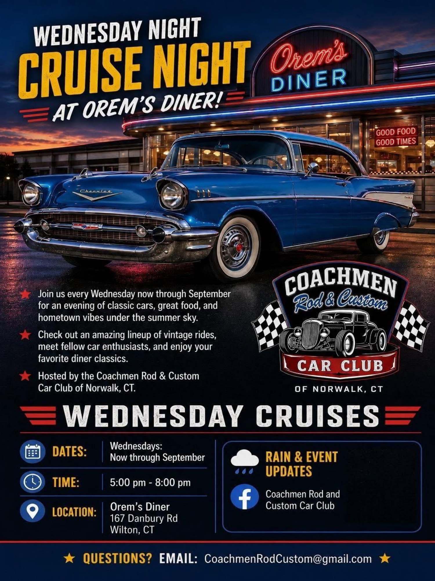 Wednesday Night Cruise at Orem’s Diner