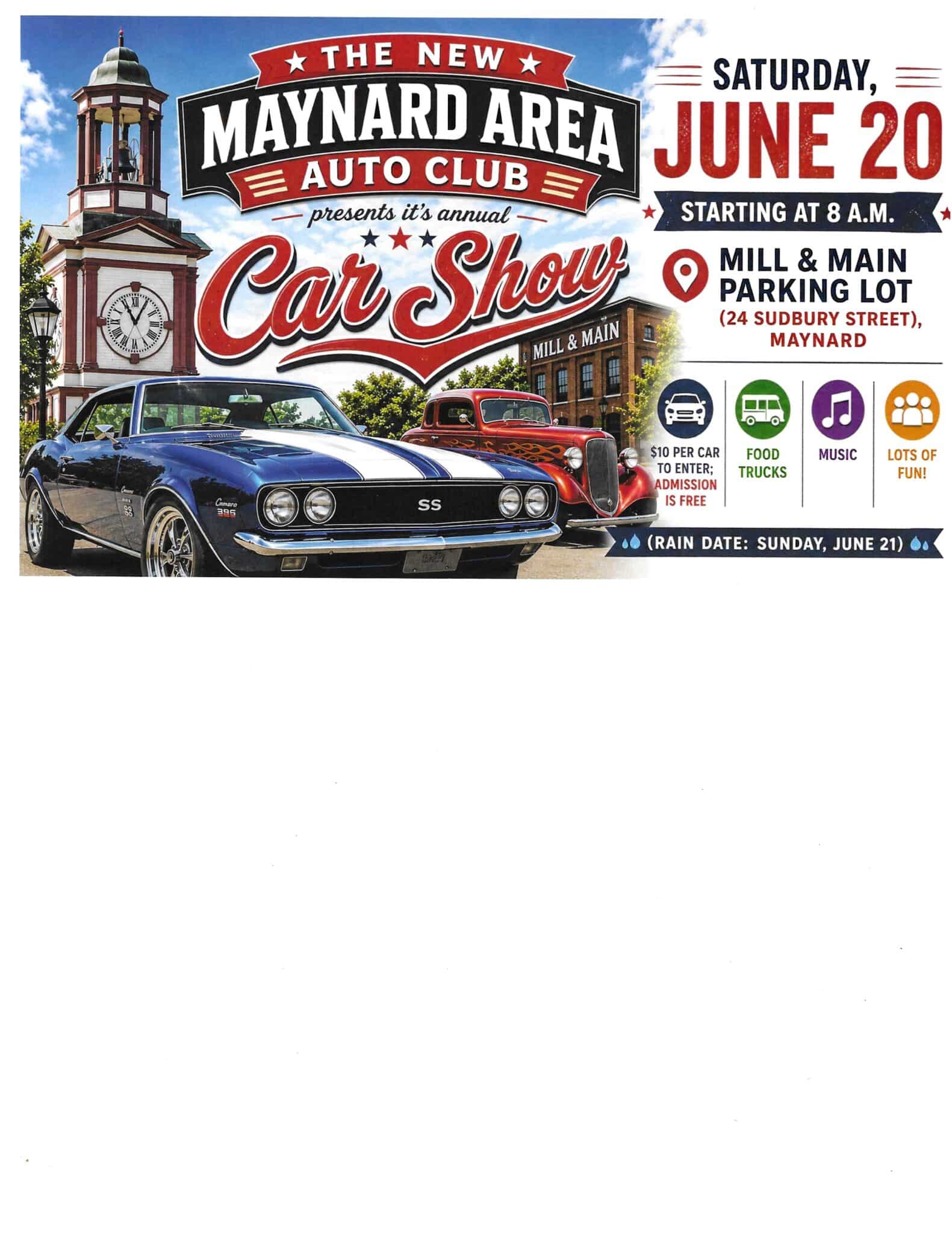the New Maynard Auto Club Car Show
