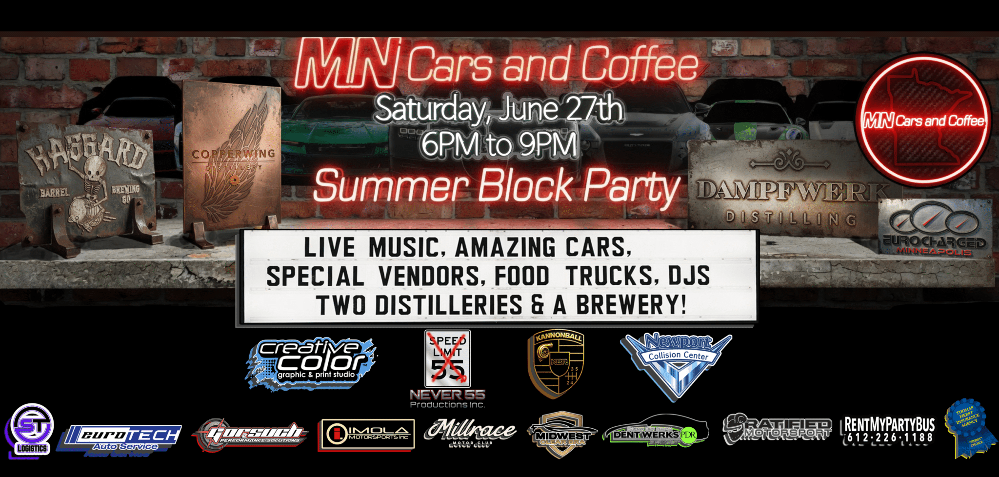 MN Cars & Coffee Summer Block Party