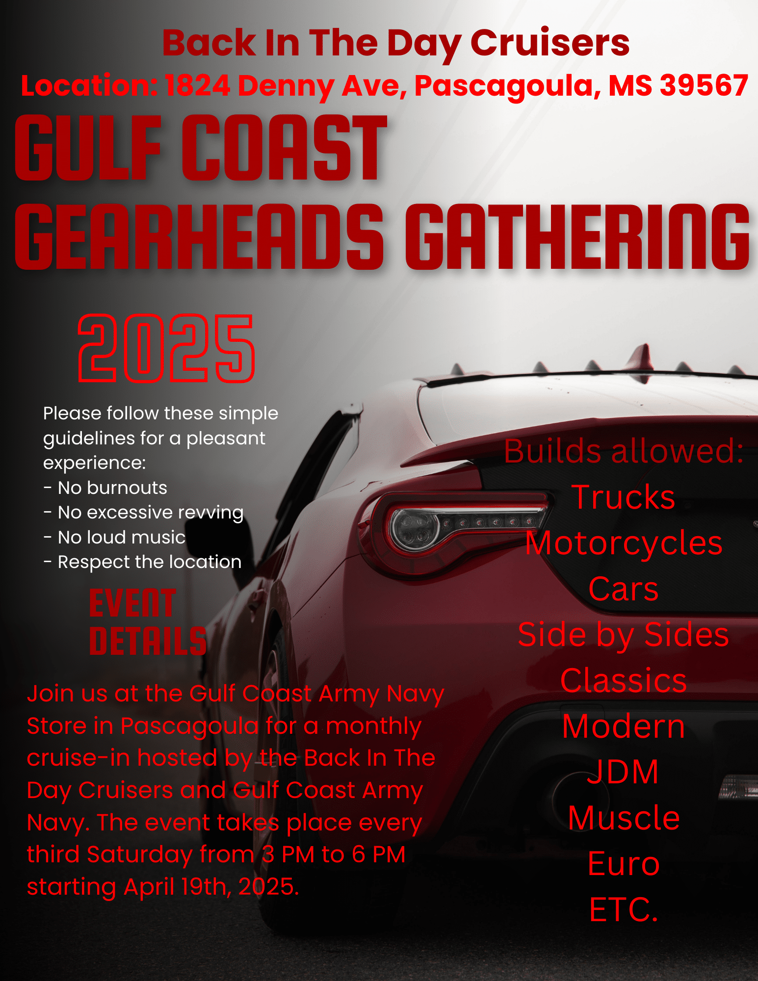 Gulf Coast Gearheads Gathering