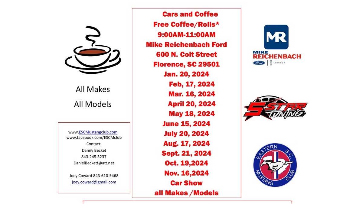 Cars and Coffee, Florence SC