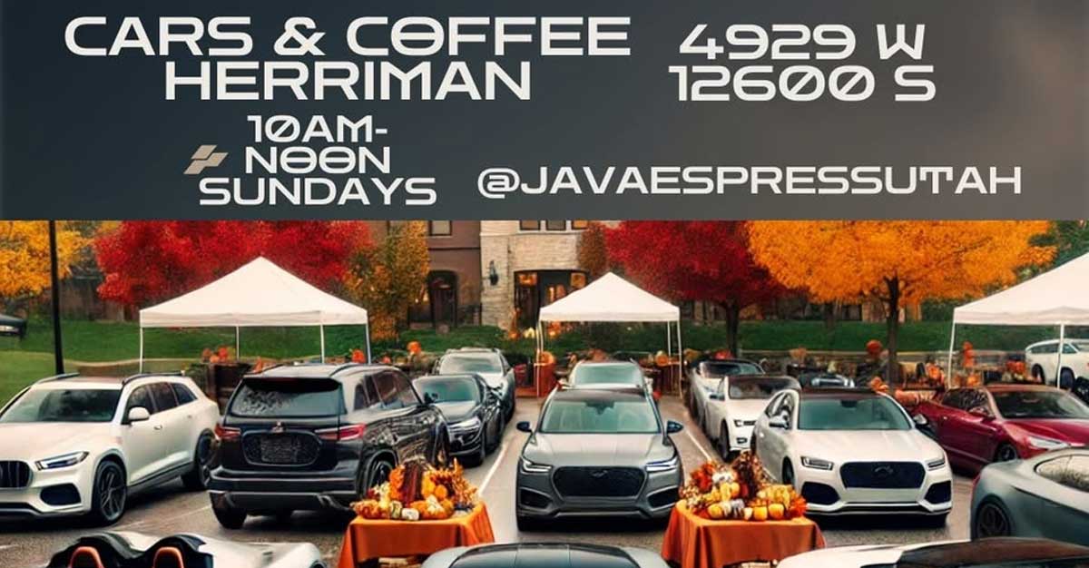 Cars and coffee in Herriman