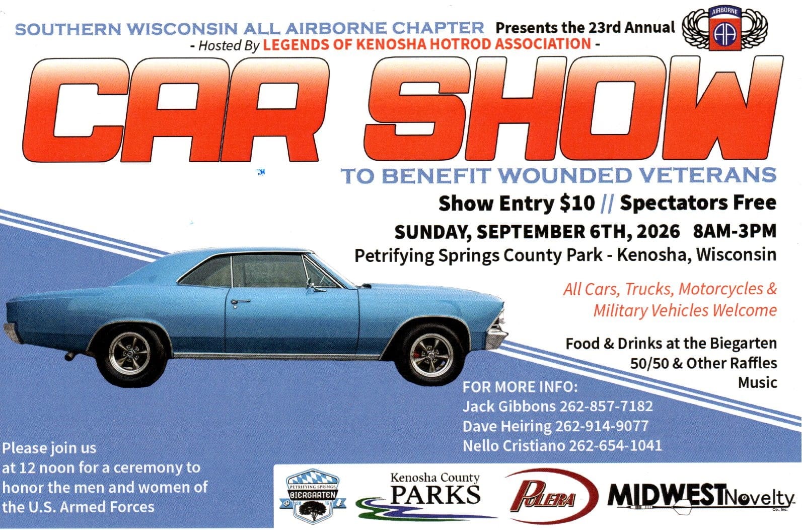 Southern Wisconsin All Airborne Chapter Annual Car Show