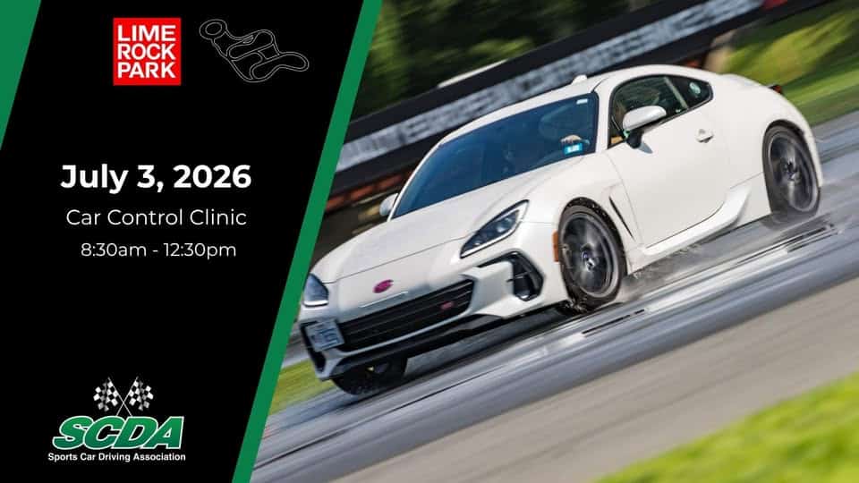 SCDA Car Control Clinic 7/3/26