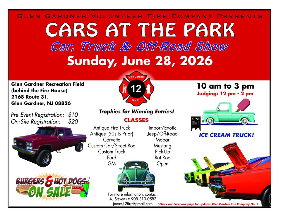 Cars At The Park Car Show 2026
