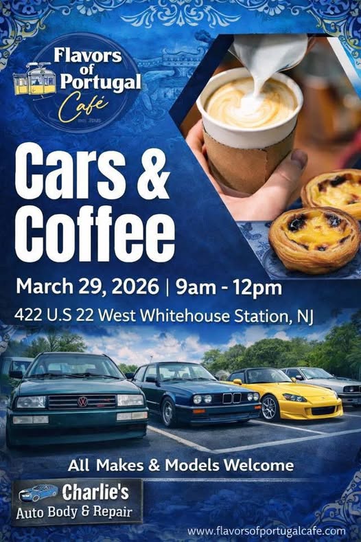 Cars and Coffee Whitehouse Station NJ @ Flavors of Portugal Cafe