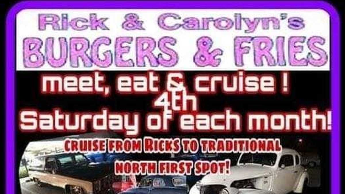 Cruise Night at Rick and Carolyn’s Burgers