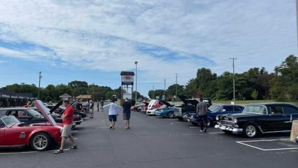 Cars and Coffee at the Gloucester Point Shopping Center