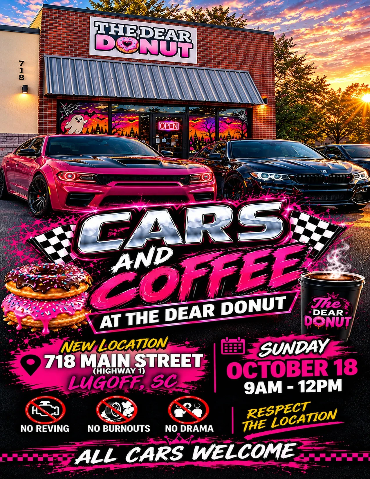 The Dear Donut Cars and Coffee