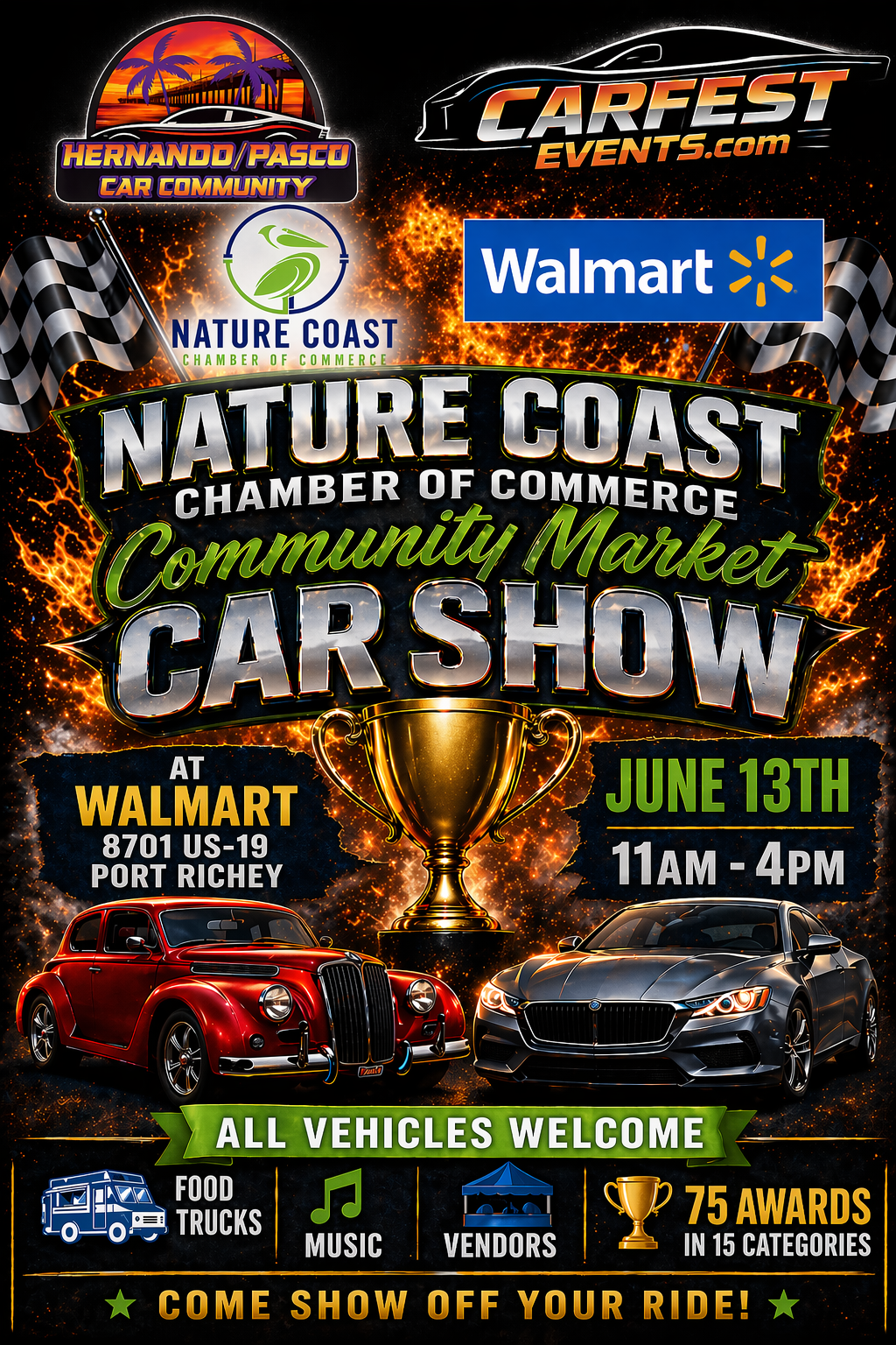 Walmart & Nature Coast Chamber Car Show & Market