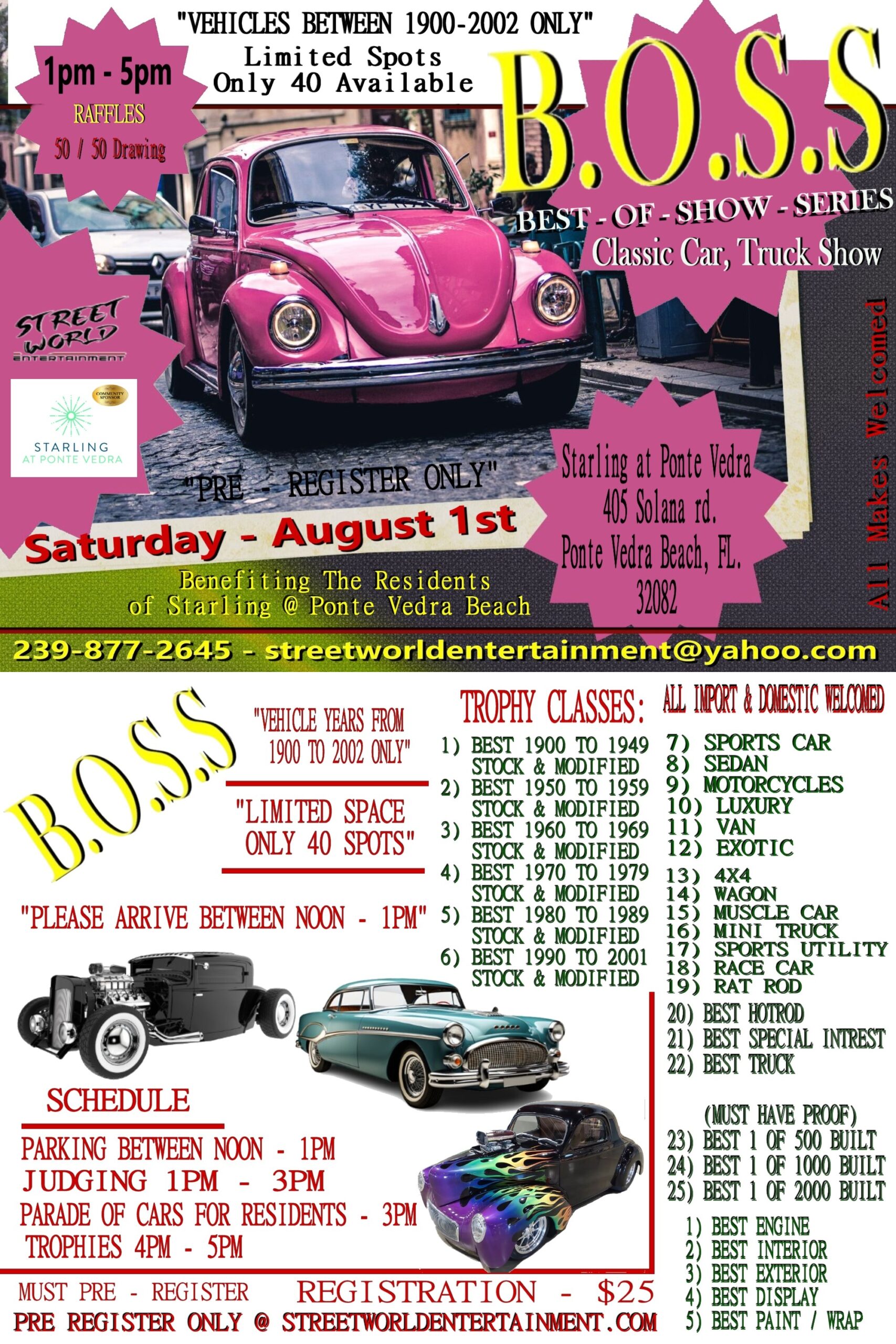 B.O.S.S. Car Show in Ponte Vedra Beach